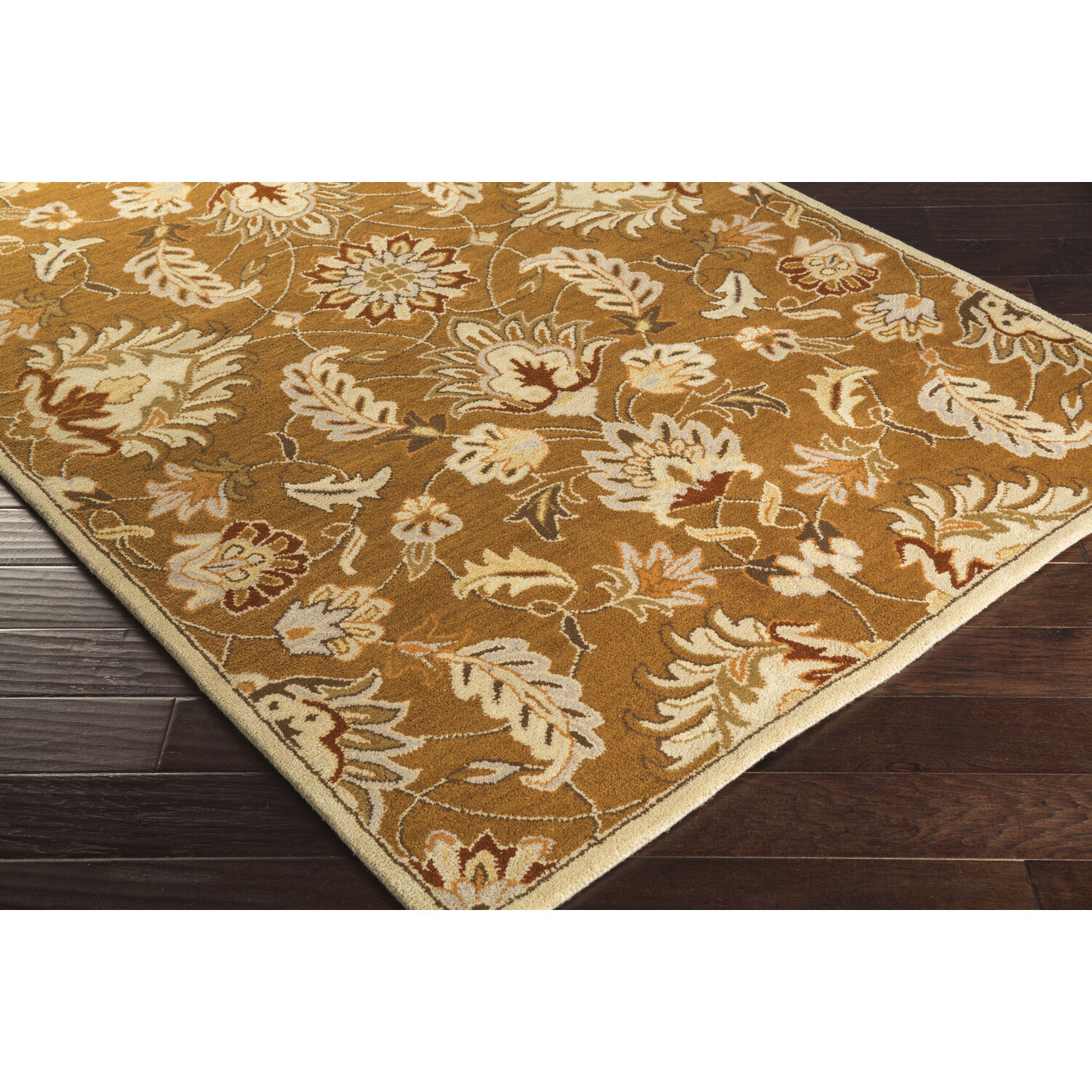 Caesar Cream/Wheat/Brown/Beige/Camel Handmade Rug