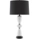 Cordelia 31 inch 150.00 watt White/Black/Glossy Black Table Lamp Portable Light
