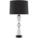 Cordelia 31 inch 150.00 watt White/Black/Glossy Black Table Lamp Portable Light
