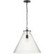 Thomas O'Brien Katie LED 20 inch Bronze Conical Pendant Ceiling Light, Large