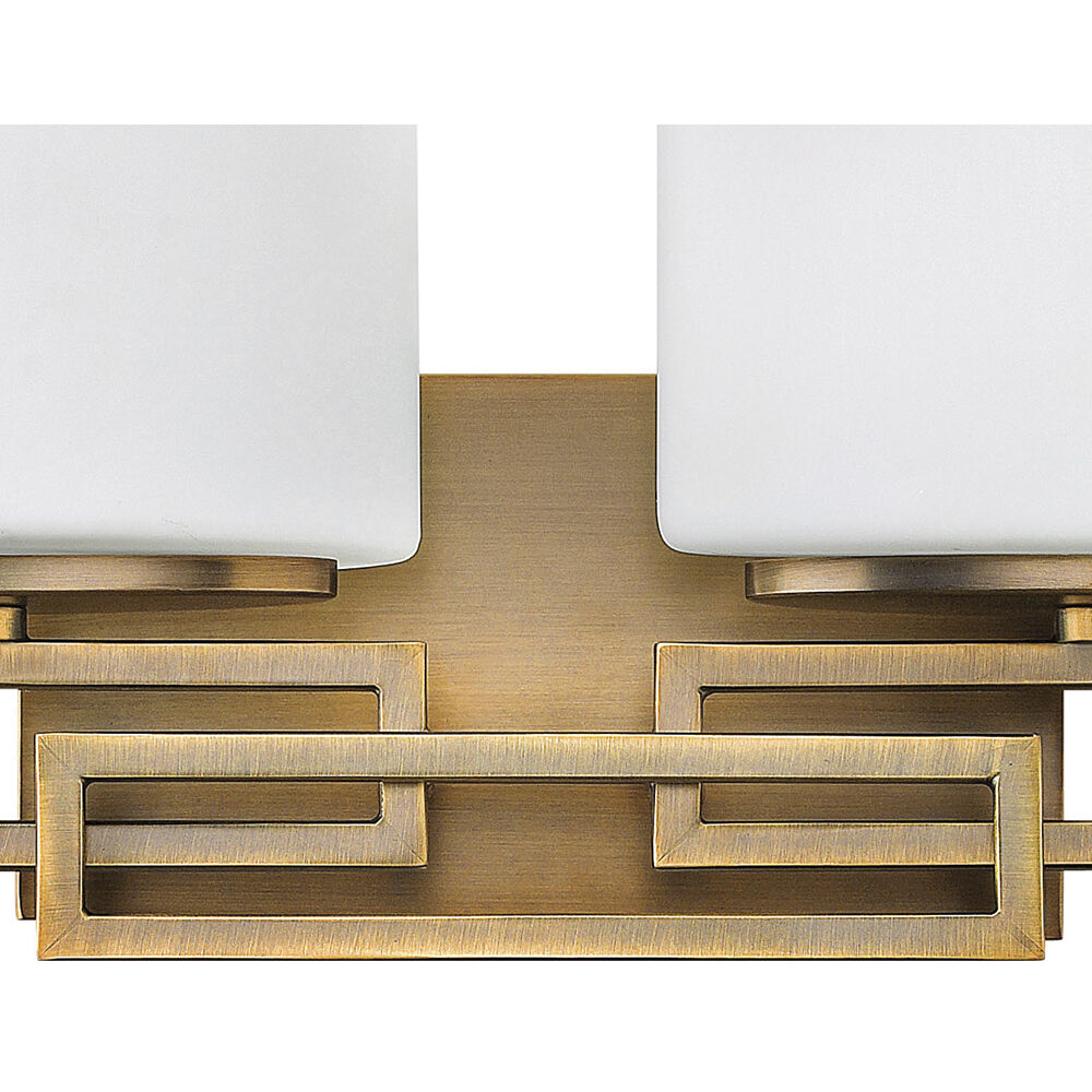 Lanza 2 Light 16 inch Brushed Bronze Vanity Light Wall Light