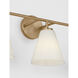 Senda 3 Light 26 inch Satin Brass Bath Vanity Wall Light