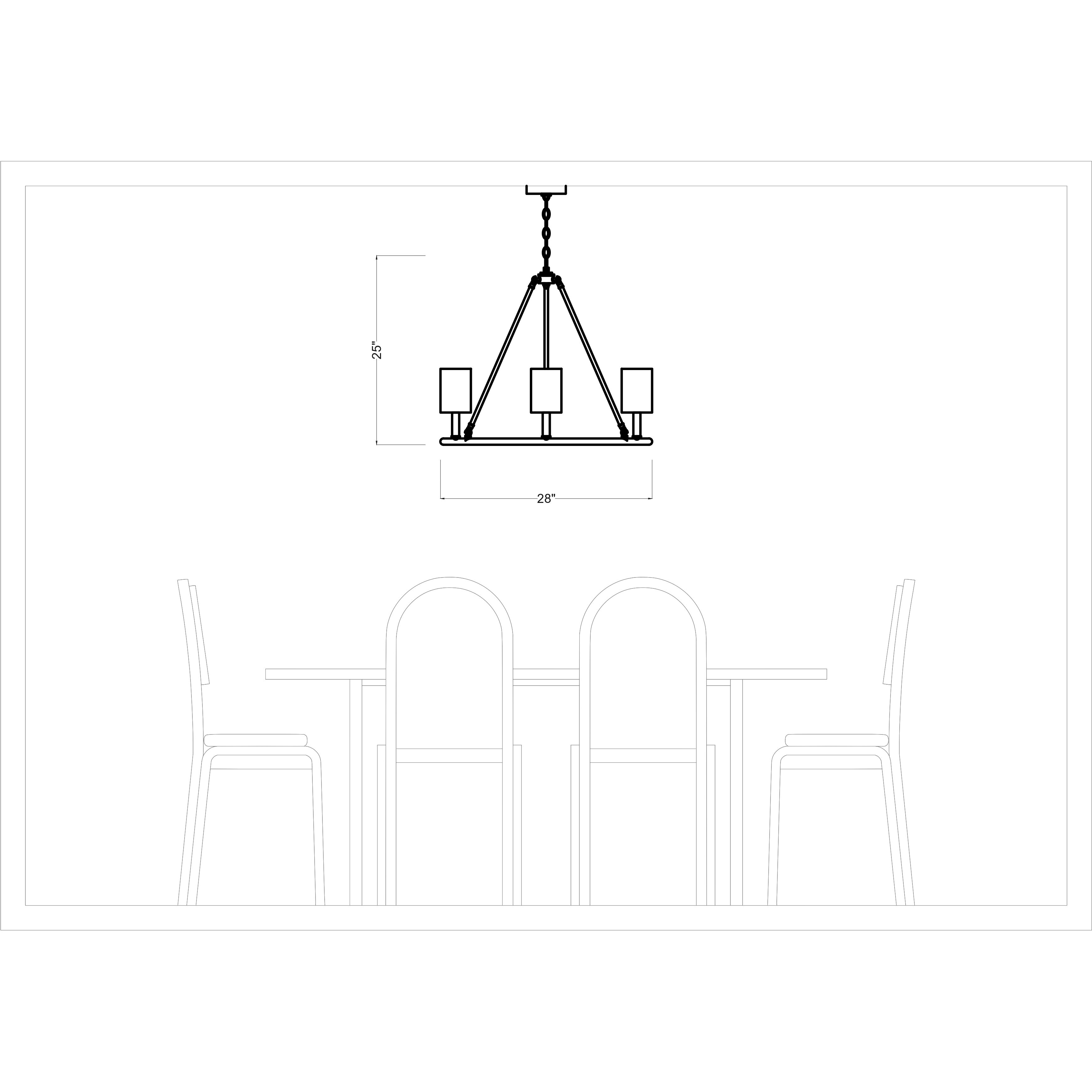 Drew & Jonathan Egmont 6 Light 28 inch Satin Brass Chandelier Ceiling Light
