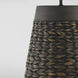 Tallulah 1 Light 12 inch Charcoal Wash Pendant Ceiling Light