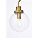 Hanson 3 Light 28 inch Brass Bath Sconce Wall Light