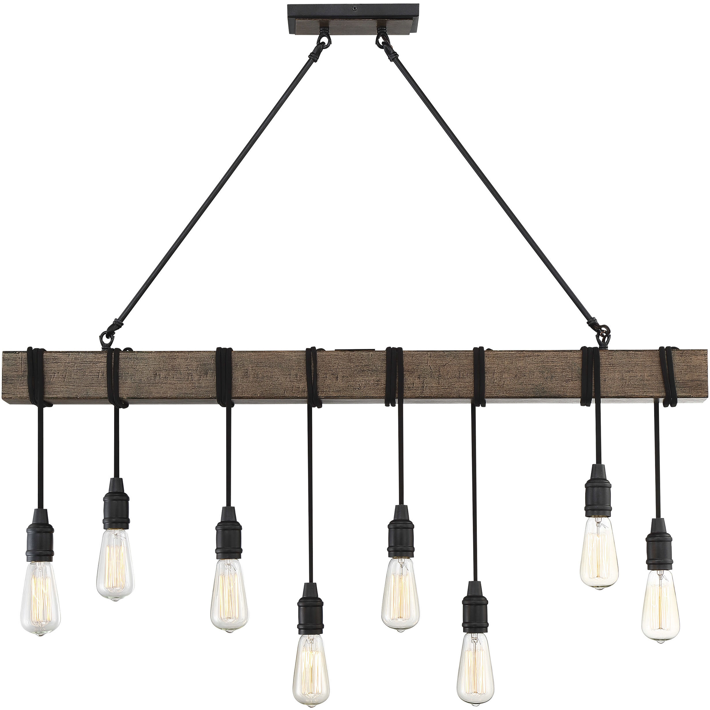Burgess 8 Light 42 inch Durango Linear Chandelier Ceiling Light