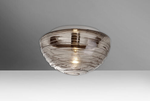 Wave 12 1 Light 12 inch Flush Mount Ceiling Light in Incandescent