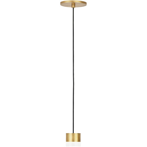 Sean Lavin Gable LED Natural Brass Pendant Ceiling Light, Integrated LED