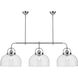 Alora Mood Lancaster 3 Light 55 inch Chrome Linear Pendant Ceiling Light