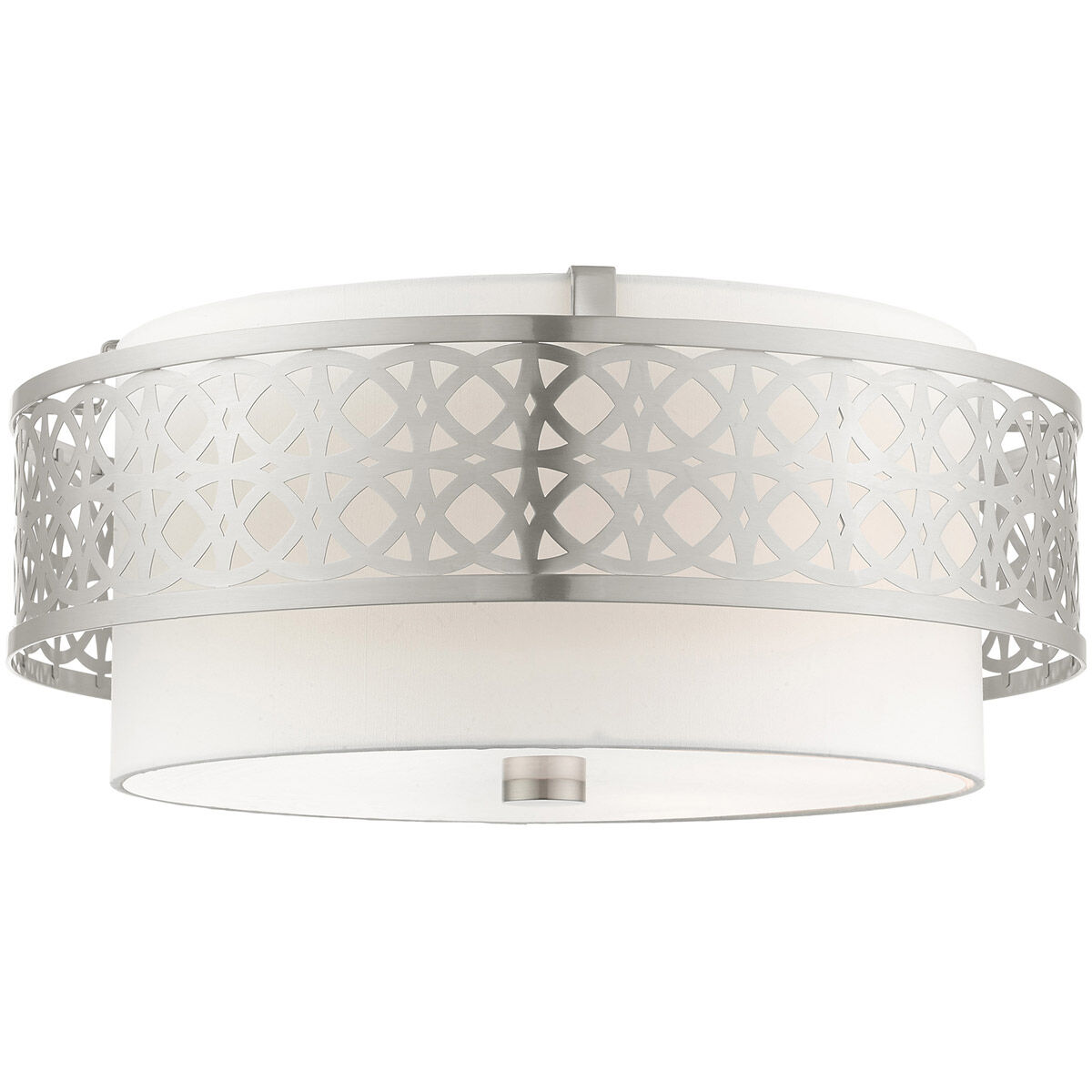 Calinda 4 Light 20 inch Brushed Nickel Semi Flush Ceiling Light