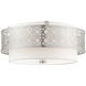 Calinda 4 Light 20 inch Brushed Nickel Semi Flush Ceiling Light