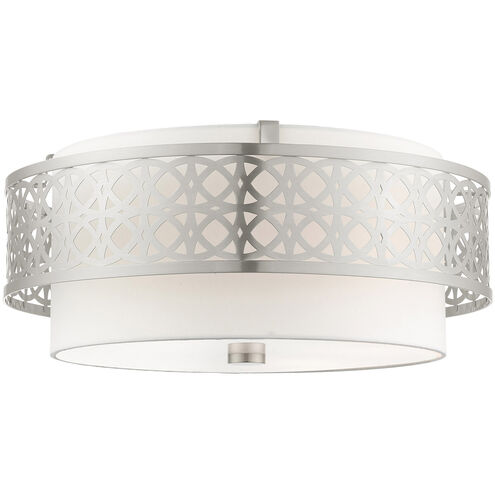 Calinda 4 Light 20 inch Brushed Nickel Semi Flush Ceiling Light
