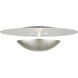 Ventura 2 Light 15 inch Brushed Nickel Semi-Flush/Wall Sconce Ceiling Light, Large