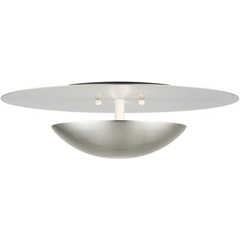 Ventura 2 Light 15 inch Brushed Nickel Semi-Flush/Wall Sconce Ceiling Light, Large