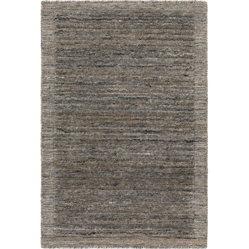 Yasmin 36 X 24 inch Dark Brown Rug, Rectangle
