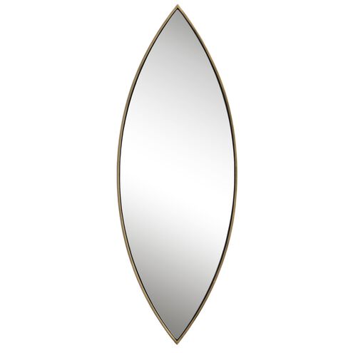 Ellipse 39.75 X 14 inch Antiqued Golden Bronze Mirror