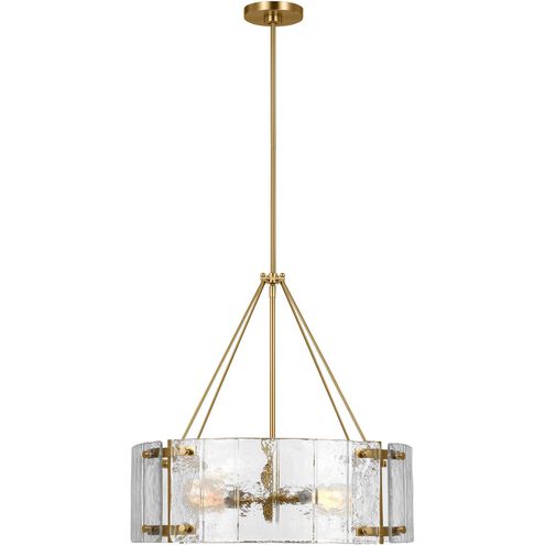 AH by Alexa Hampton Calvert 4 Light 24 inch Burnished Brass Chandelier Ceiling Light