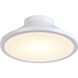 Lucida 1 Light 12 inch White Flush Mount Ceiling Light