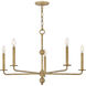 Ansel 5 Light 32 inch Burnished Gold Chandelier Ceiling Light