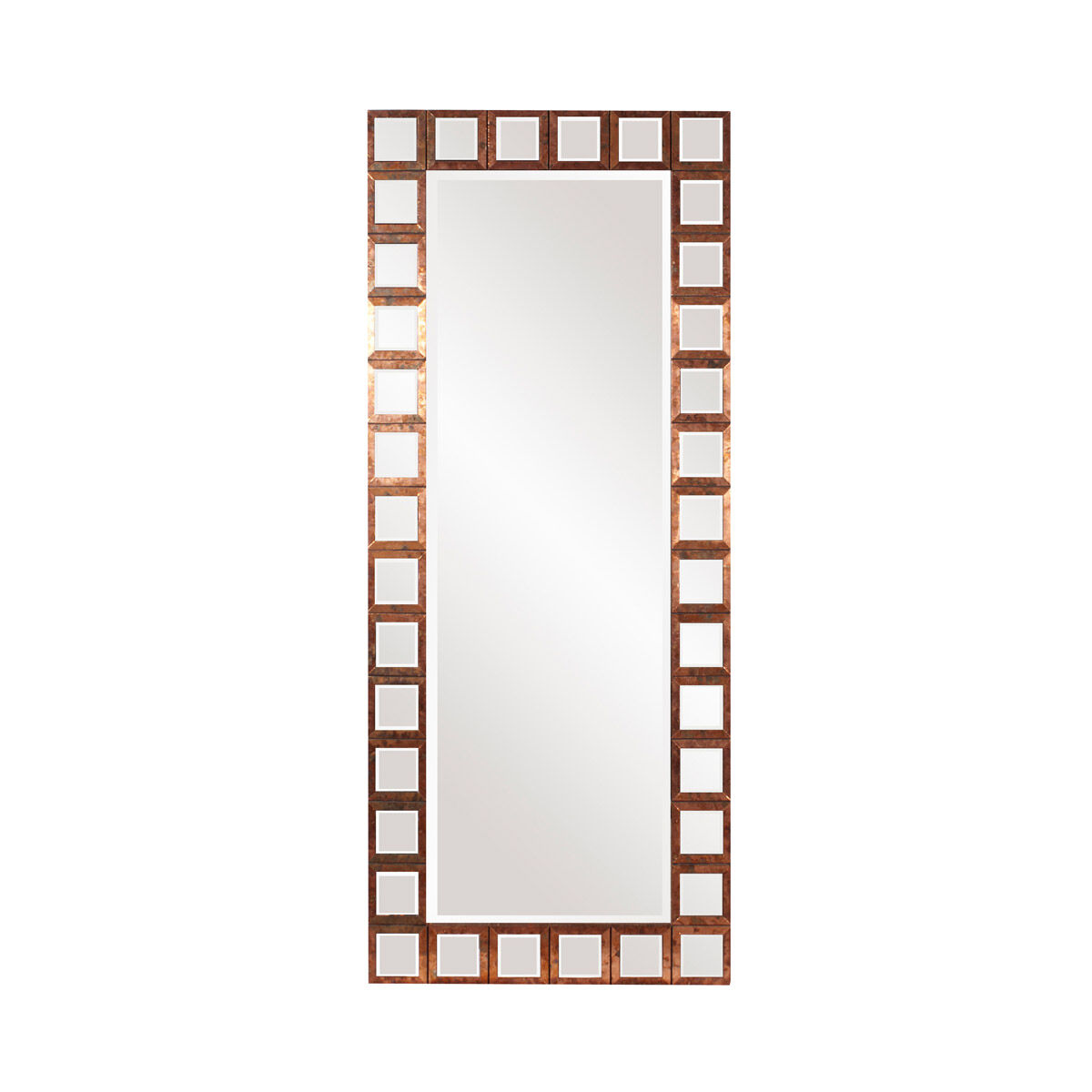 Magnus 85 X 36 inch Copper Trim Wall Mirror
