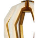 Riviere LED 13 inch Contemporary Gold Leaf Pendant Ceiling Light