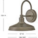 Coastal Elements Forge 1 Light 13.25 inch Burnished Bronze Outdoor Wall Mount Barn Light