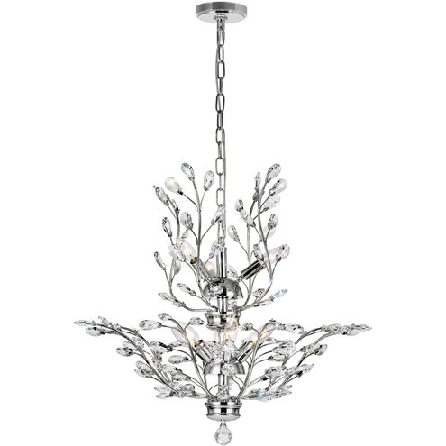 Ivy 9 Light 28 inch Chrome Chandelier Ceiling Light