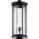 Barras 1 Light 23 inch Black Outdoor Post Lantern