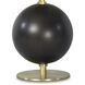 Grant 15.75 inch 60.00 watt Blackened Brass Mini Lamp Portable Light