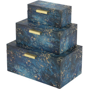 Rectangular 8 X 4 inch Blue Boxes