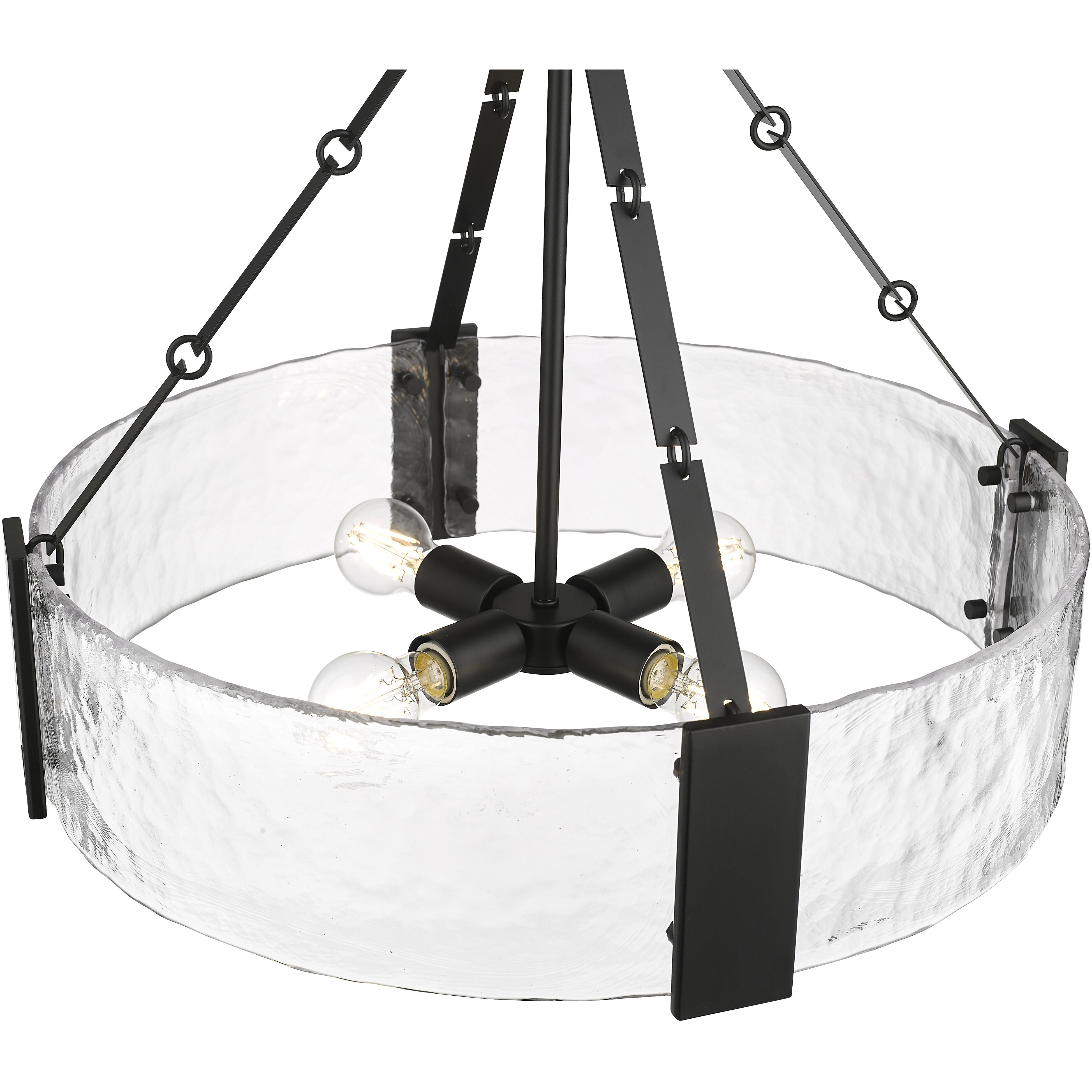 Rezi 4 Light 24.25 inch Matte Black Pendant Ceiling Light