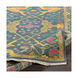Antique 36 X 24 inch Navy/Mustard/Olive/Bright Pink/Dark Brown/Aqua Rugs, Rectangle