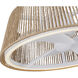 Isla 24 inch White and Braided Rope Ceiling Fan