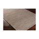 Kindred 90 X 60 inch Medium Gray Rugs, Viscose and Wool