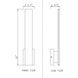 Stylet LED 24 inch Sand Black Outdoor Wall Light