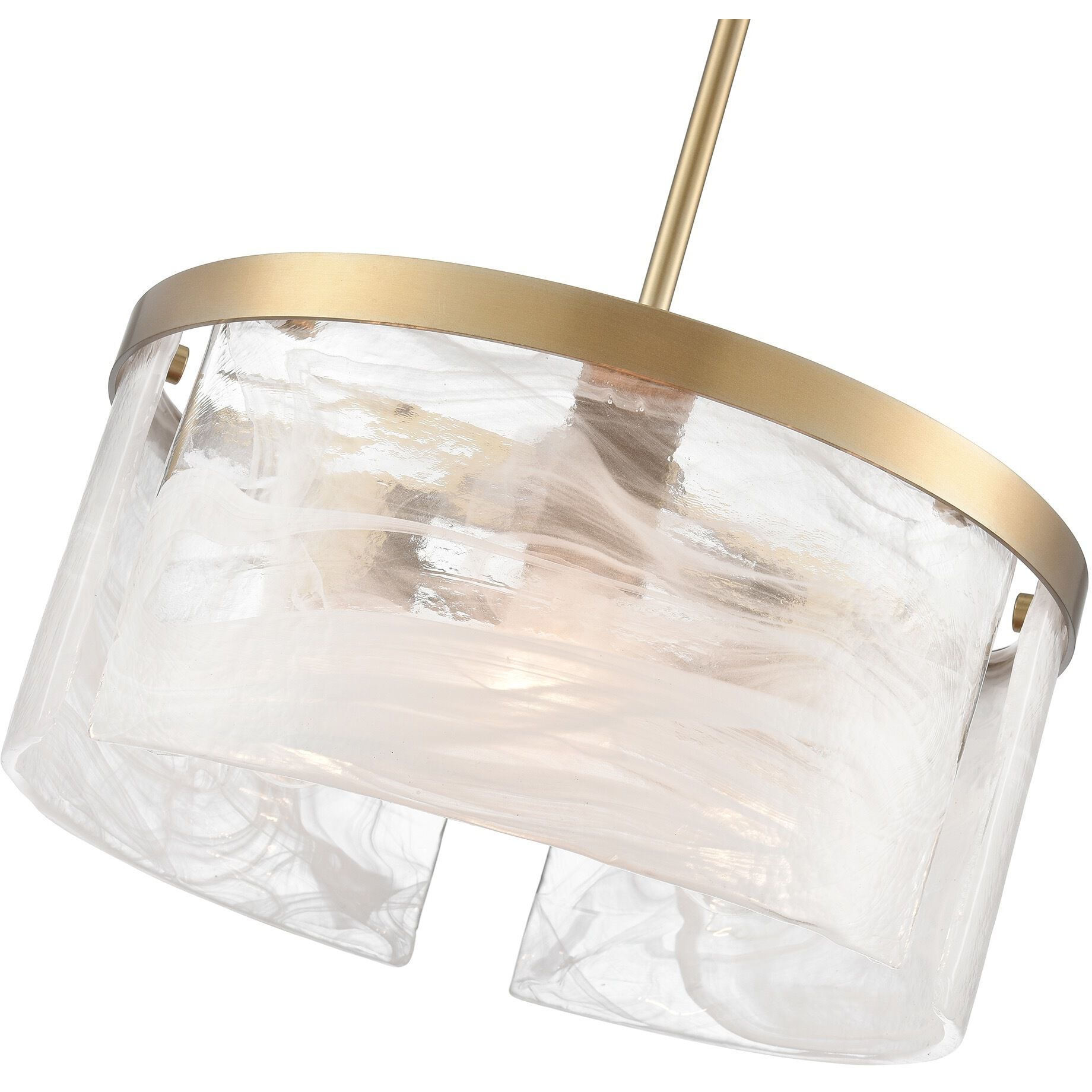 Skye 3 Light 15 inch Brushed Brass Pendant Ceiling Light