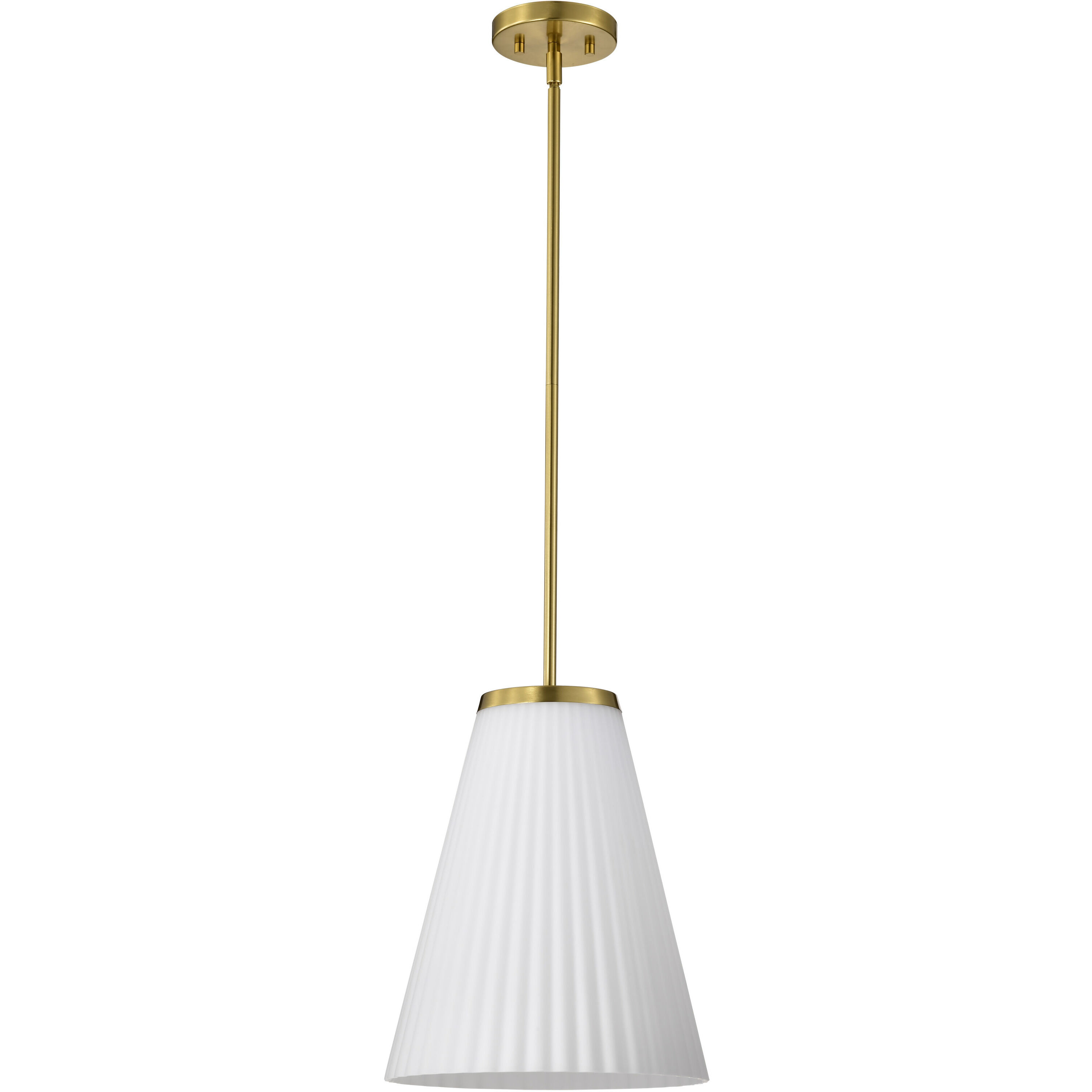 Royale 12 inch Burnished Brass Pendant Ceiling Light