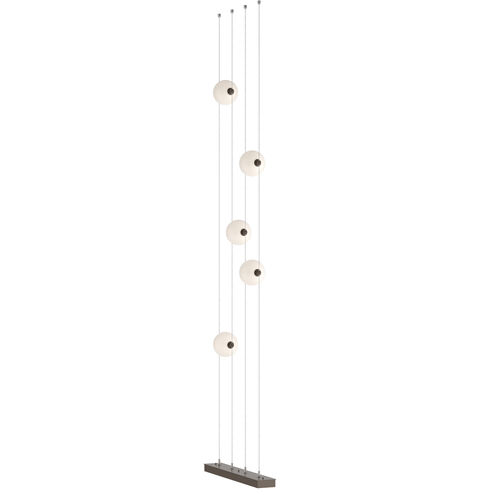 Abacus LED 27.5 inch Ink Floor to Ceiling Plug-In Lamp Ceiling Light in Opal