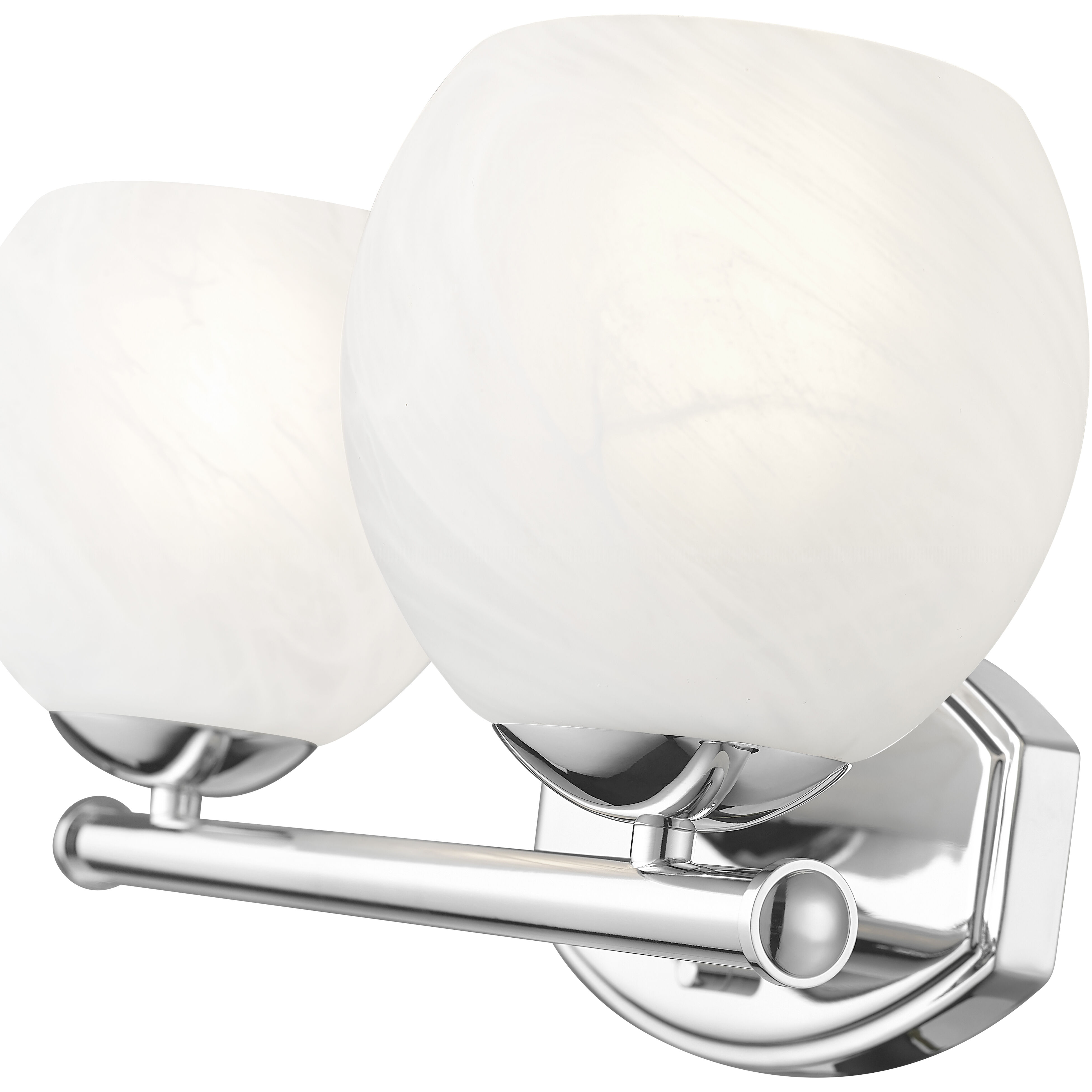 Colette Vanity Wall Light in Chrome