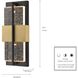 Technica 1 Light 16 inch Charcoal Black Outdoor Sconce