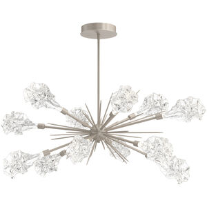 Blossom LED 46.6 inch Beige Silver Linear Pendant Ceiling Light in 3000K LED, Metallic Beige Silver, Oval Starburst