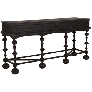 Arrington 76 X 21 inch Cerused Ash / Antique Brass Console Table