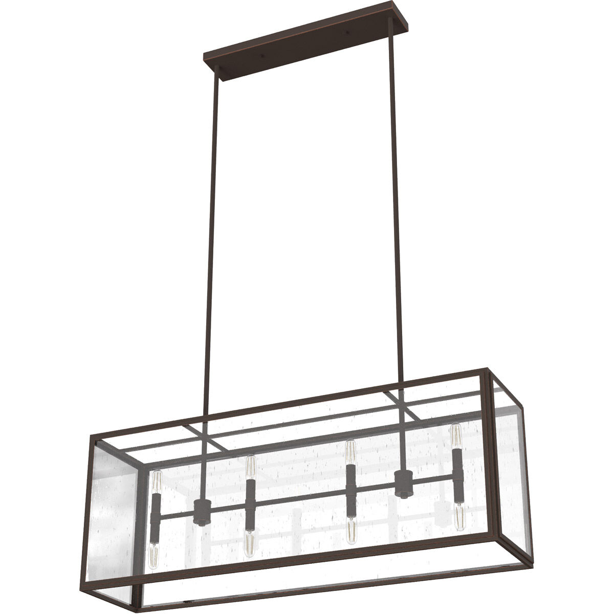 Felippe 8 Light 40 inch Onyx Bengal Linear Chandelier Ceiling Light