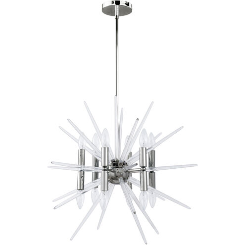 Vela 12 Light 24.5 inch Polished Chrome Chandelier Ceiling Light