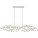Broche 6 Light 50.5 inch Matte White Linear Chandelier Ceiling Light