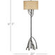 Mangrove 67.5 inch 150 watt Bronze Floor Lamp Portable Light