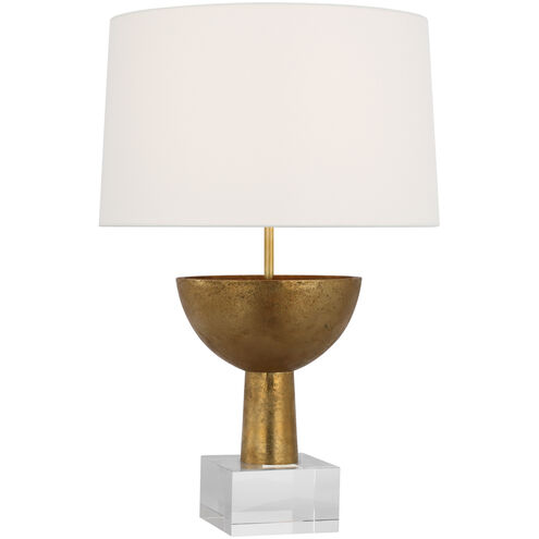 Ray Booth Eadan 26 inch 15.00 watt Museum Brass Table Lamp Portable Light