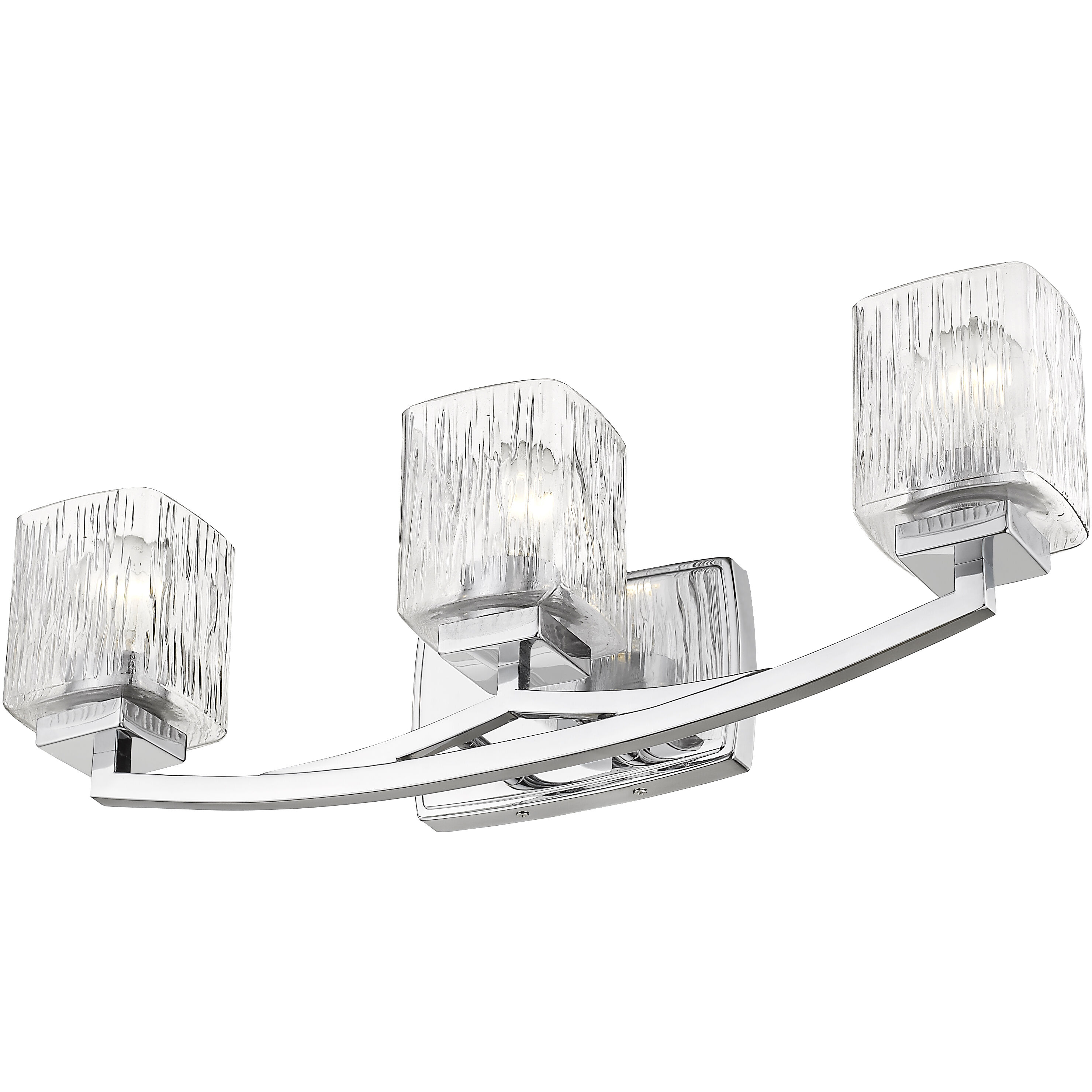 Zaid 3 Light 24 inch Chrome Vanity Wall Light