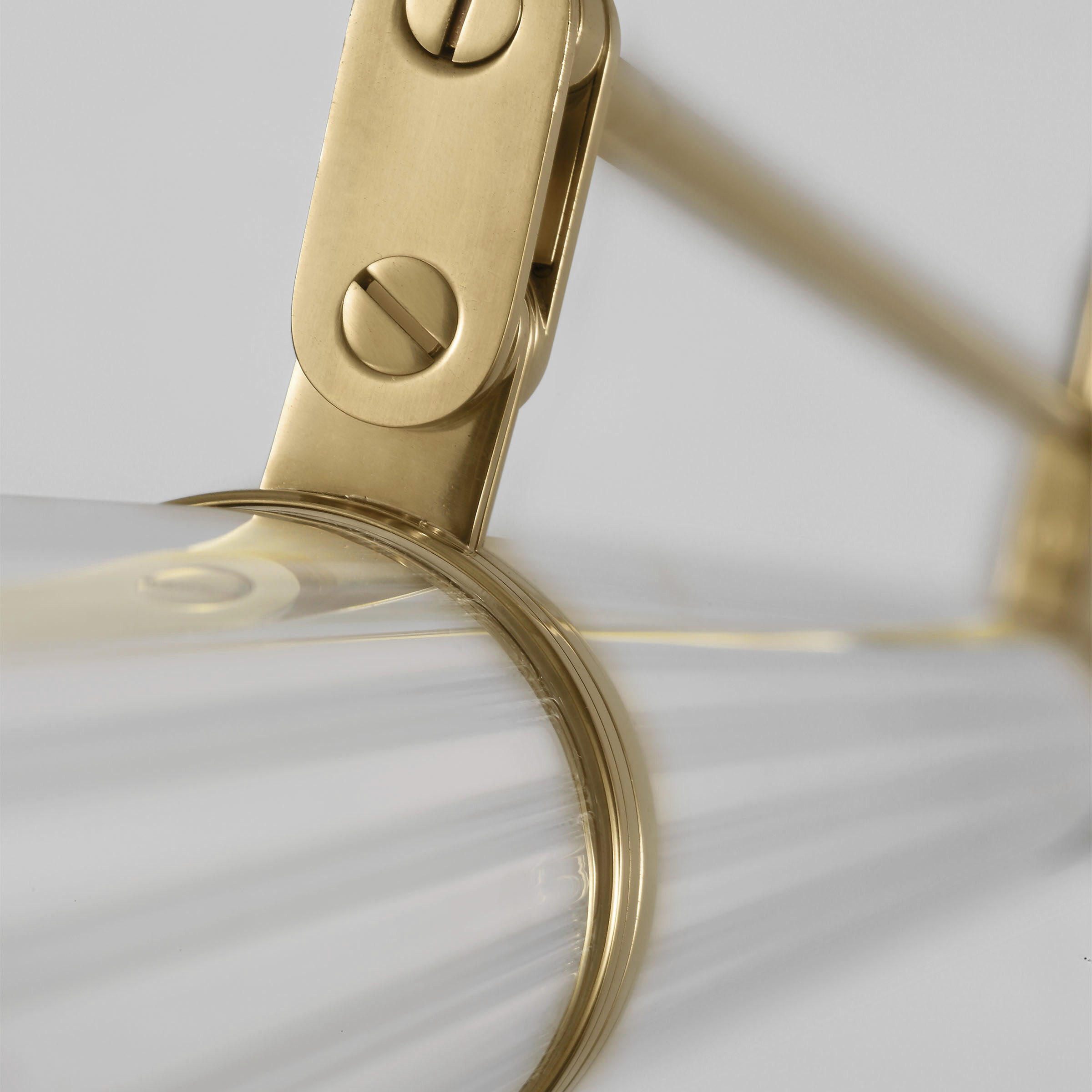 Avroko Alo LED 64 inch Polished Natural Brass Linear Chandelier Ceiling Light in 120V