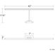 Reed 29.80 watt 42 inch Brushed Nickel Picture Light Wall Light, dweLED